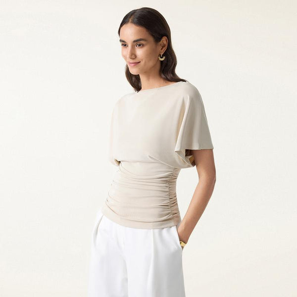 Boatneck Batwing Sleeve