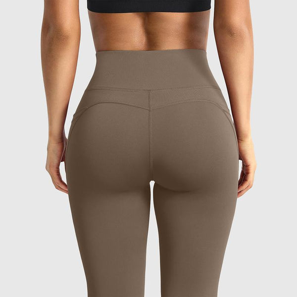 High-Waisted Flare Leggings with Pockets