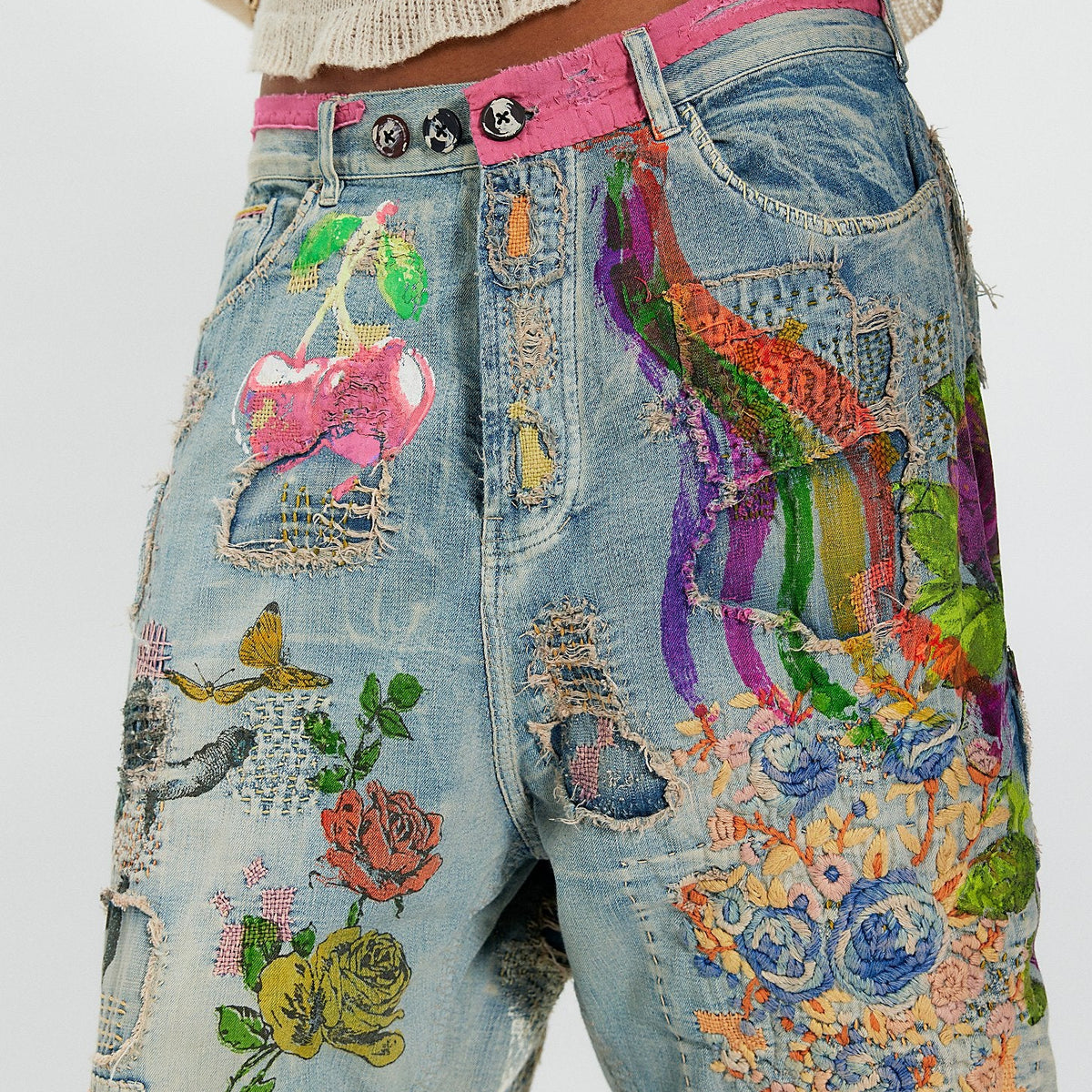 Pearl Artisan Cropped Jeans