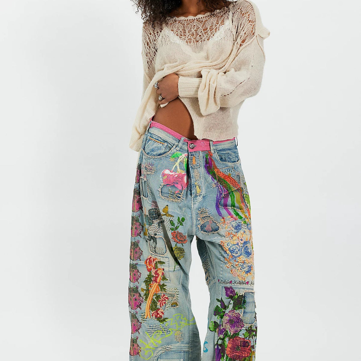 Pearl Artisan Cropped Jeans