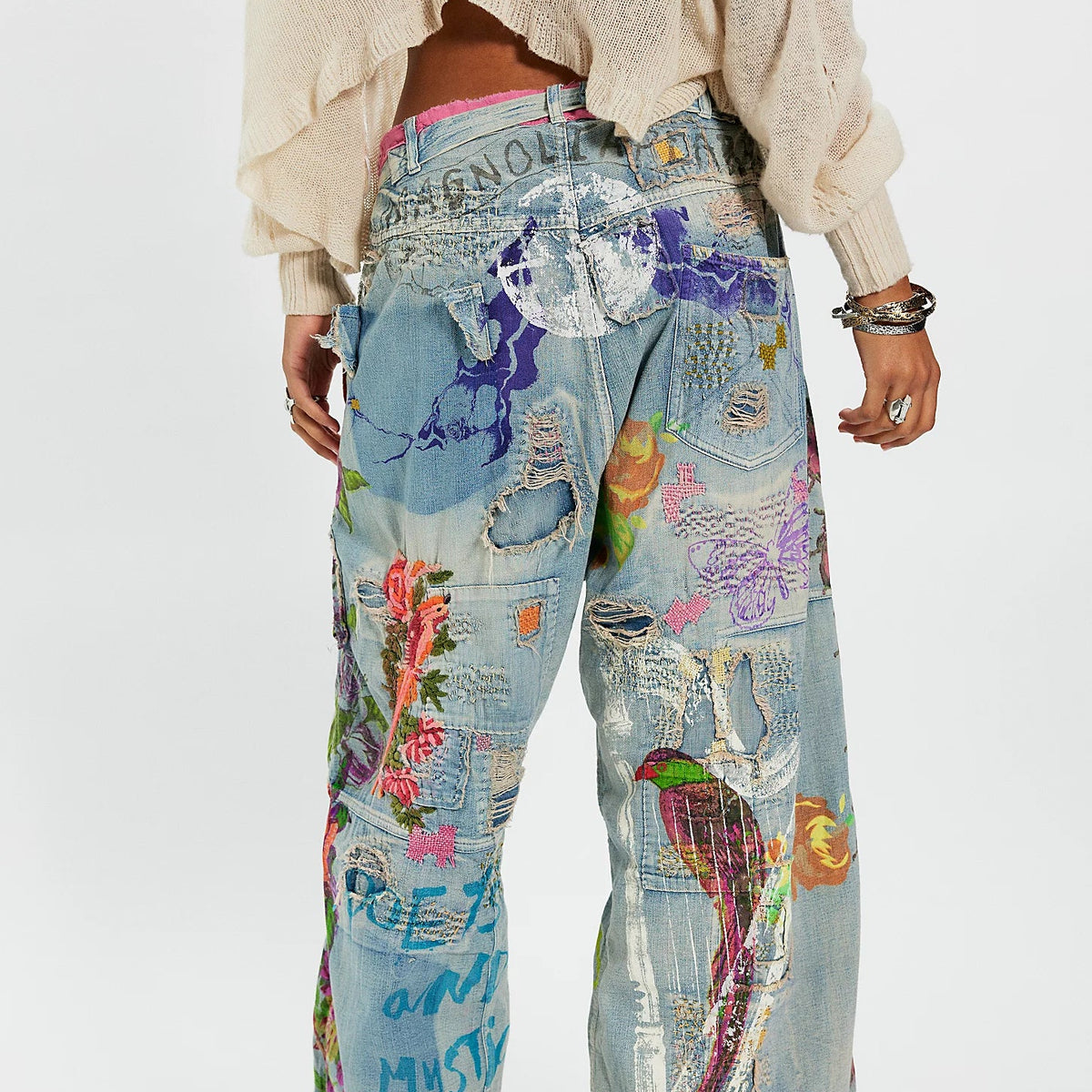 Pearl Artisan Cropped Jeans