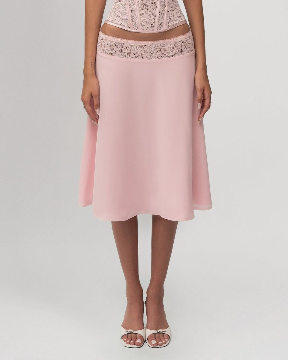Ensemble jupe et corset en dentelle Séraphine