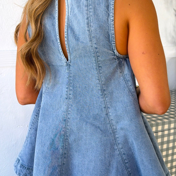 Georgia Denim Set — Top + Shorts Offered