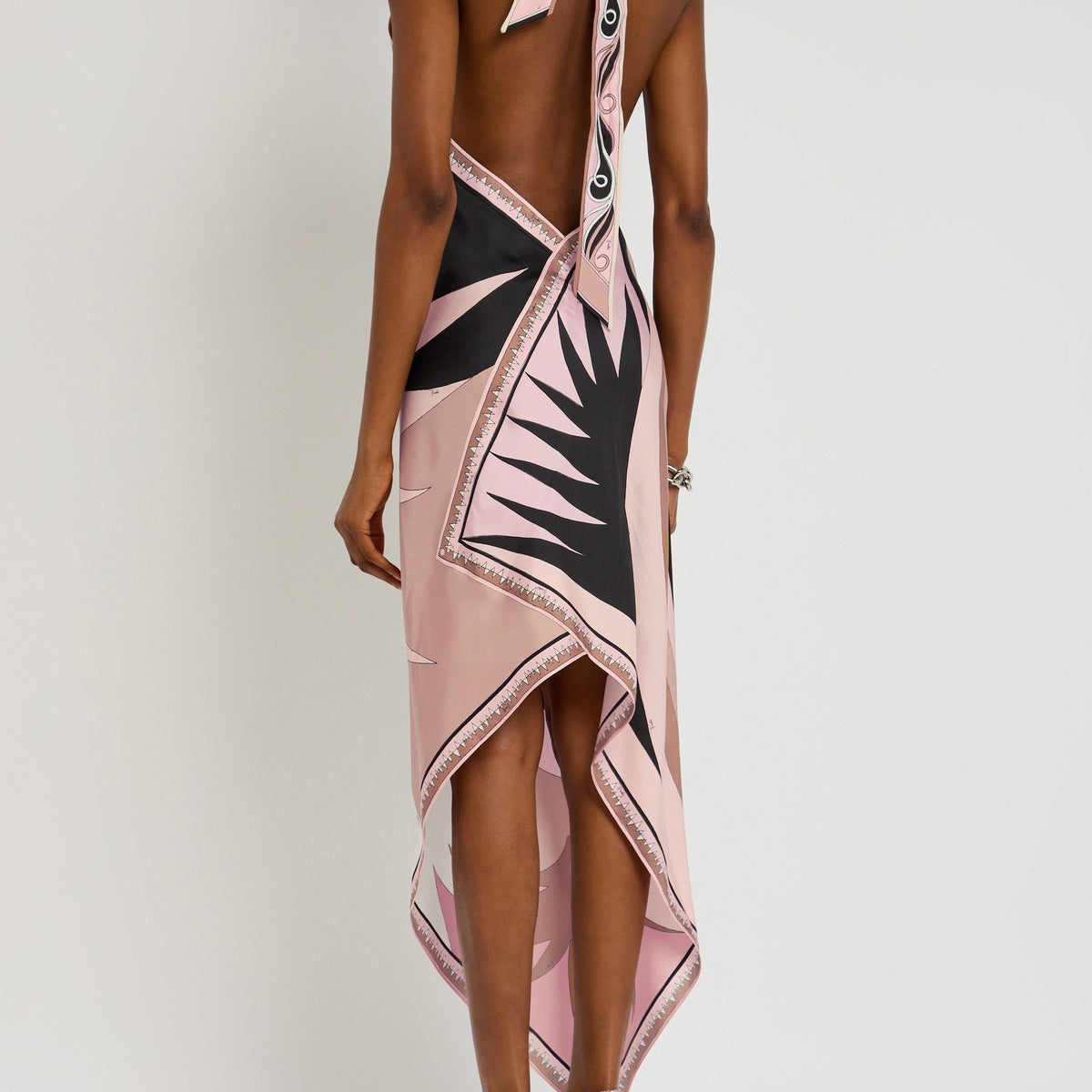 Celeste Open-Back Scarf Dress