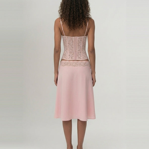 Ensemble jupe et corset en dentelle Séraphine