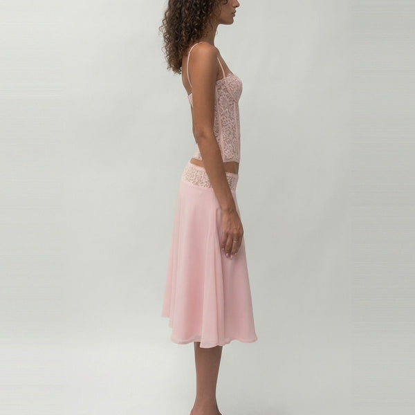 Ensemble jupe et corset en dentelle Séraphine